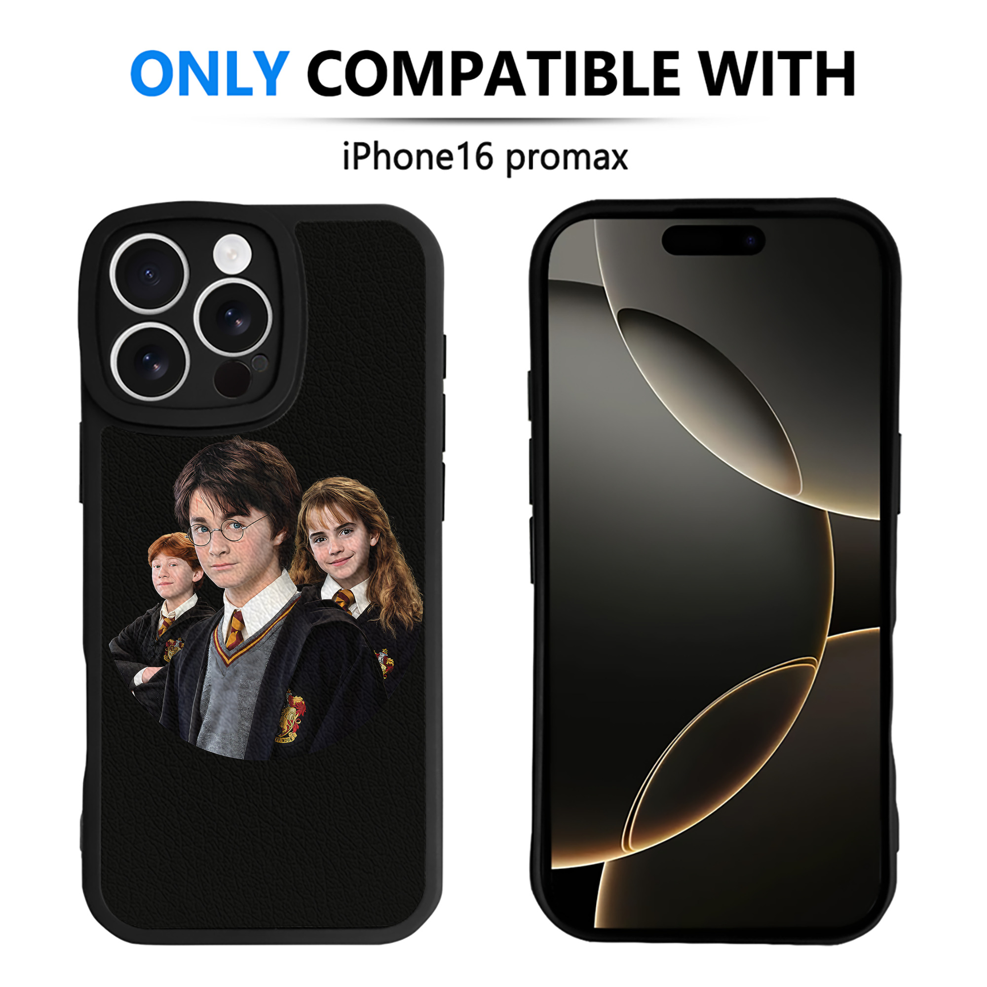 （画像用） Harry Potter ハリー・ポッターシリーズ 【iPhone 16シリーズ対応】シリコンスマホケース（レザー調） 材質：シリコン